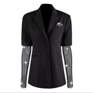 Size small rhinestone sleeve blazer.
